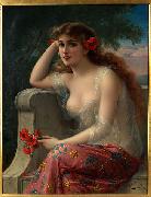 Girl with a Poppy Emile Vernon